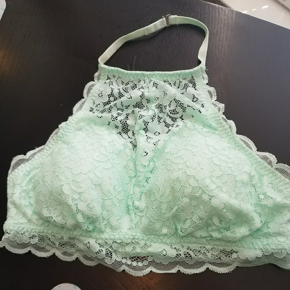 gilly hicks high neck bralette with removable pads